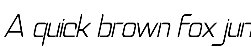 Preview of Natalisa Light Italic font