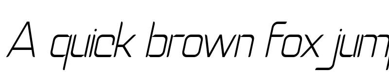 Preview of Natalisa Thin Italic font