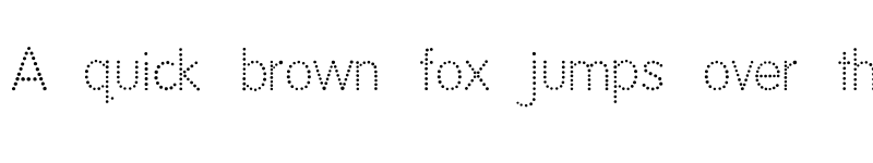 Preview of National First Font Dotted Normal font