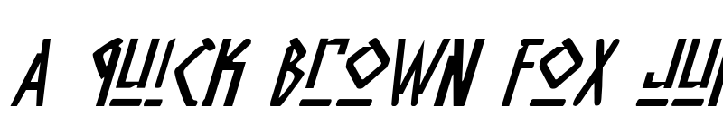 Preview of Native Alien Italic Italic font