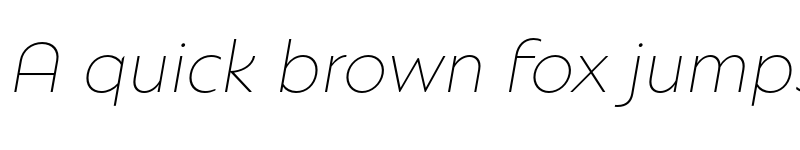 Preview of Natom Pro Extra Light italic font