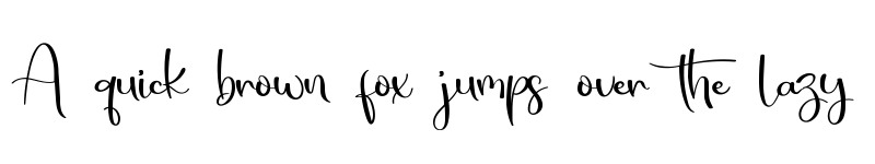 Preview of Natural Signature Regular font