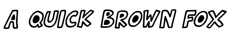 Preview of Natural Toons Italic font