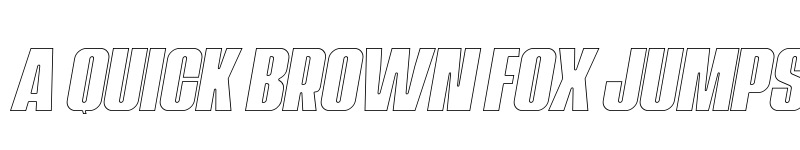 Preview of Navada Outline Italic font