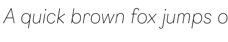 Preview of Navigo Thin Italic font