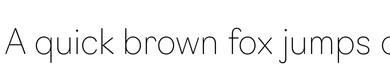 Preview of Navigo Thin font