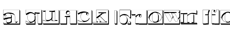 Preview of Negative Space 3D Regular font