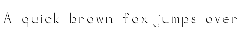 Preview of NegativeSpace Medium font