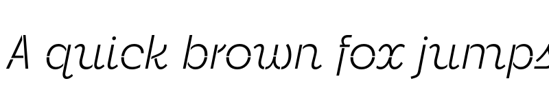 Preview of Neighbor Stencil Extralight Italic font