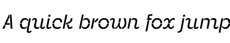 Preview of Neighbor Stencil Italic font