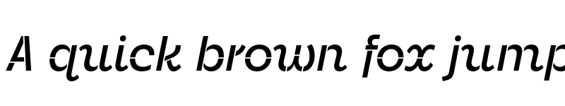 Preview of Neighbor Stencil Medium Italic font