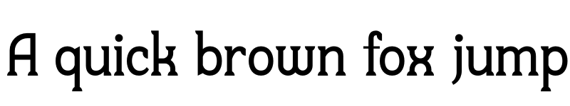 Preview of NEMA Regular font