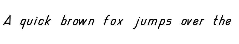 Preview of Nemesia italic font