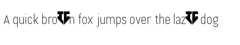 Preview of Neogloss Light font