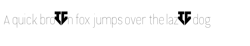 Preview of Neogloss Thin font