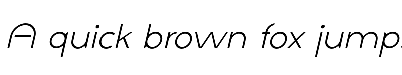 Preview of NeoGothis ADF Std Light Oblique font