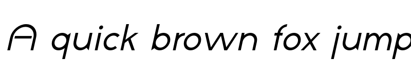 Preview of NeoGothis ADF Std Oblique font