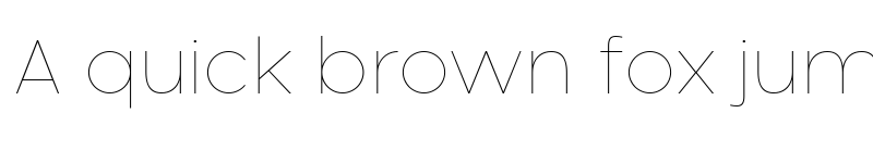 Preview of Neometric Alt Hairline font