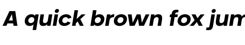 Preview of Neometric Extra Bold Italic font