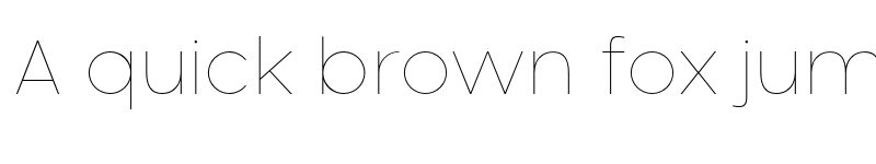 Preview of Neometric Hairline font