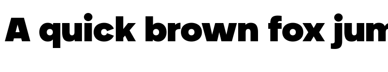 Preview of Neometric Heavy font