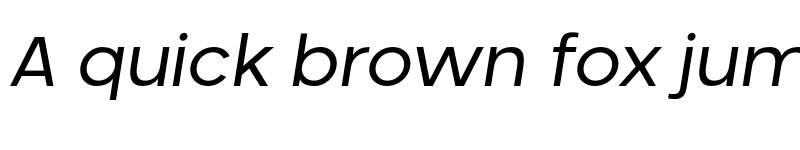 Preview of Neometric Italic font