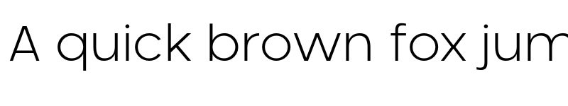 Preview of Neometric Light font