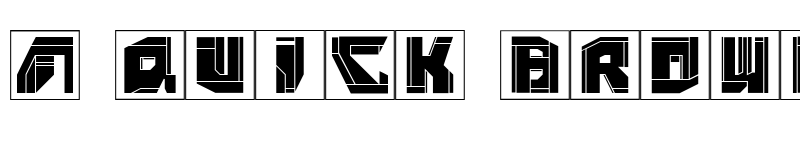 Preview of NeoPanFrames Regular font