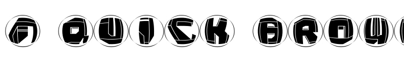 Preview of NeoPanRings Regular font