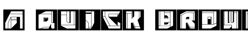 Preview of NeoPanSquares Regular font