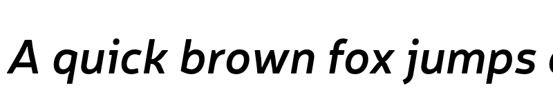 Preview of Neris SemiBold Italic font