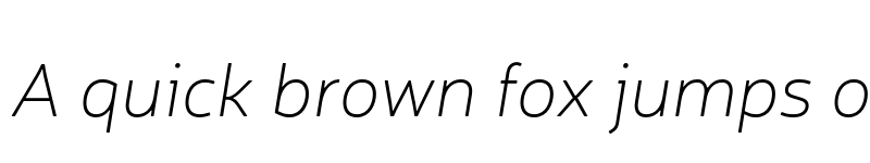 Preview of Neris Thin Italic font