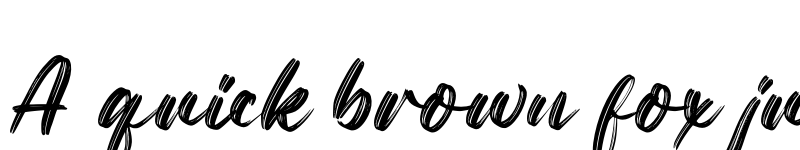Preview of Netto Brushes Regular font
