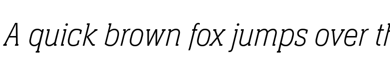 Preview of Neue Aachen Pro Thin Italic font