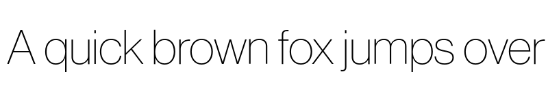 Preview of Neue Haas Grotesk Display Pro 25 Thin font