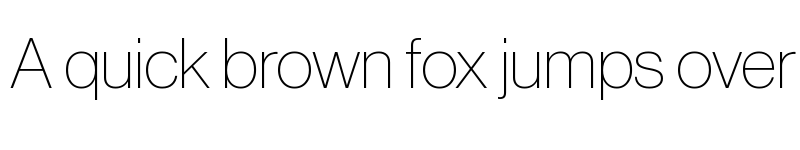 Preview of Neue Haas Grotesk Display Pro 25 XThin font