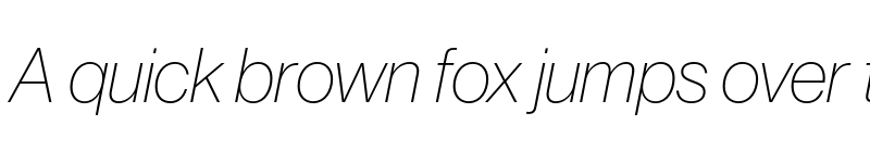 Preview of Neue Haas Grotesk Display Pro 26 Thin Italic font