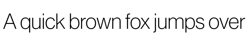 Preview of Neue Haas Grotesk Display Pro 35 Extra Light font