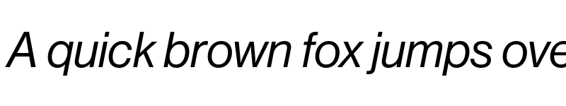 Preview of Neue Haas Grotesk Display Pro 56 Italic font