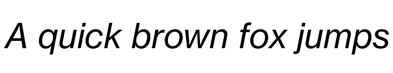 Preview of Neue Haas Grotesk Text Pro 56 Italic font