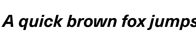 Preview of Neue Haas Unica W1G Bold Italic font