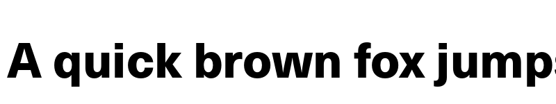 Preview of Neue Haas Unica W1G Heavy font