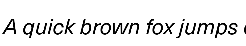 Preview of Neue Haas Unica W1G Italic font