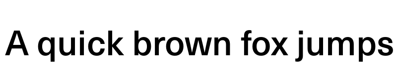 Preview of Neue Haas Unica W1G Medium font