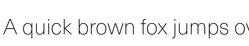 Preview of Neue Haas Unica W1G Thin font