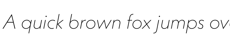 Preview of Neue Kabel ExtraLight Italic font