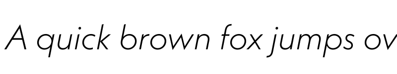 Preview of Neue Kabel Light Italic font