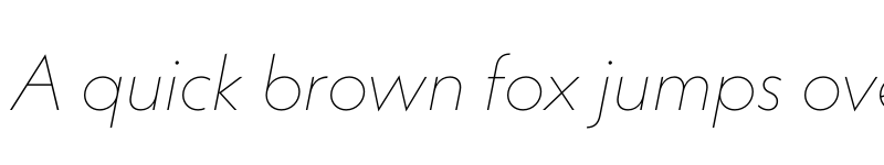 Preview of Neue Kabel Thin Italic font