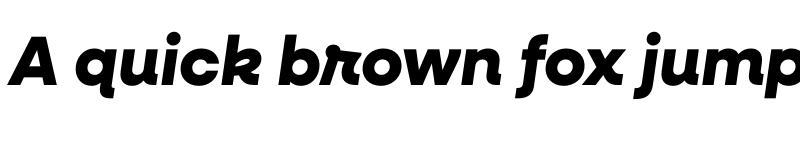 Preview of Neulis Cursive Extra Bold Italic font