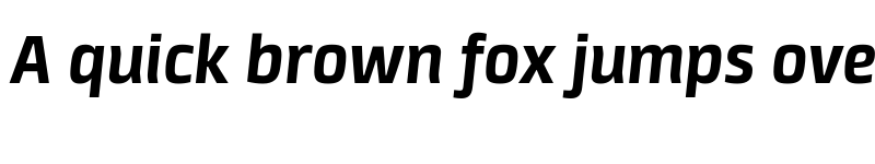 Preview of Neuron Angled Bold Italic font